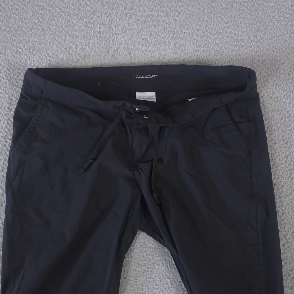 Columbia Shorts Womens 16 Black 13" Anytime Outdoor Long Chino Omni-Shield Nylon - Picture 6 of 11